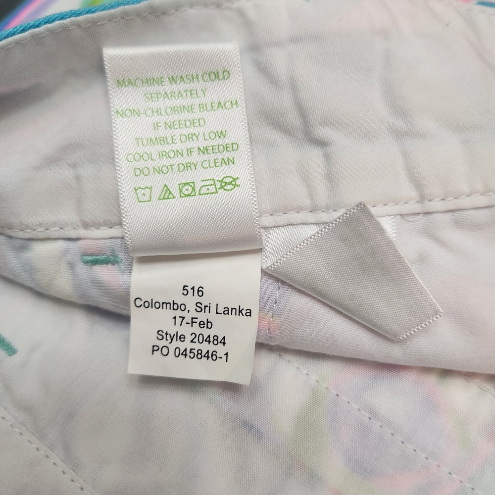 Lilly Pulitzer Jayne Short Gillty Pleasure Cotton 7 Inch Inseam Size 14 Beachy - Picture 10 of 10